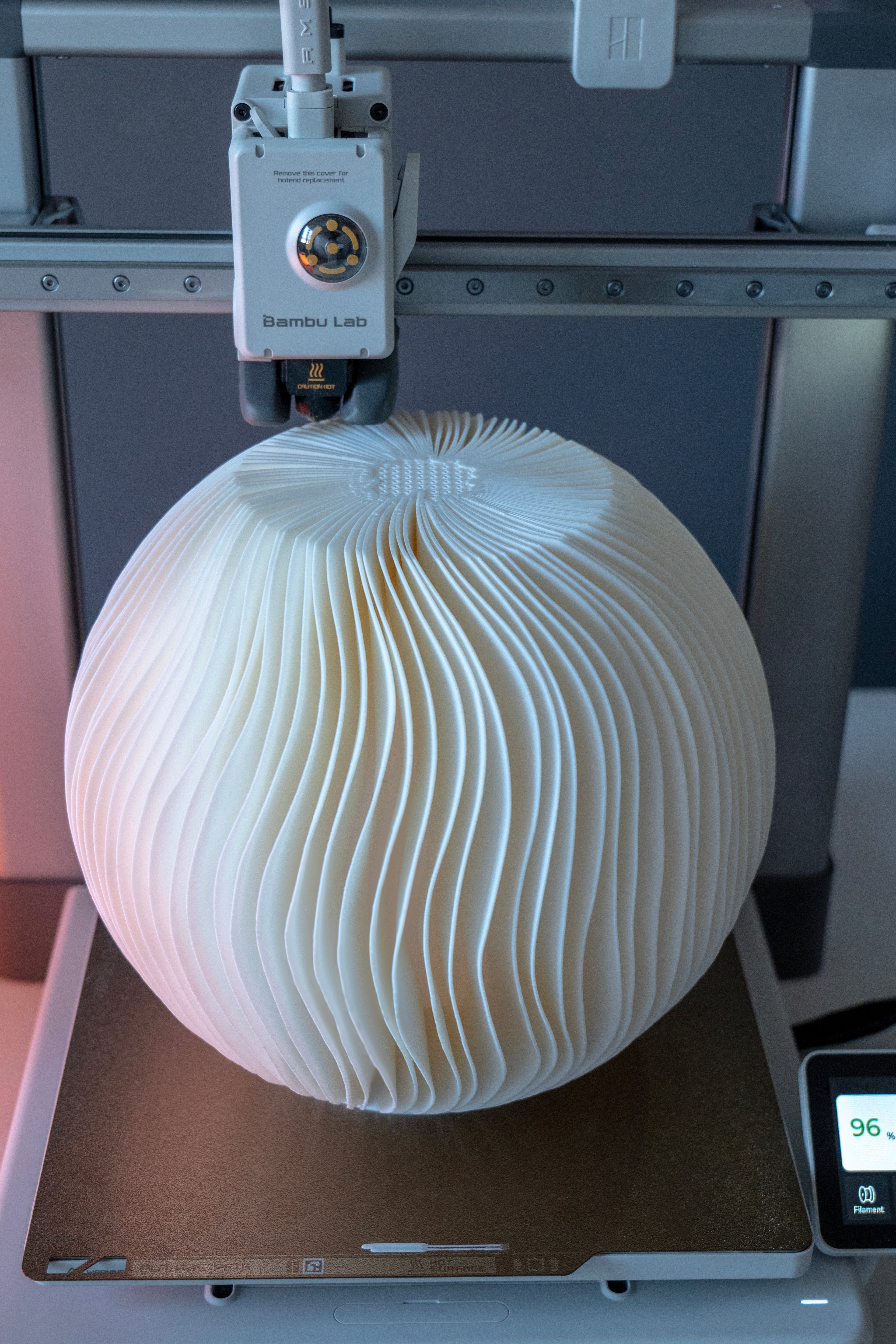 Wind Sculpted Sfeerlamp – Sculpturale Designlamp met Warm Licht