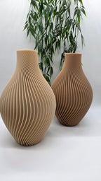 Design Vaas Spiral Olive – Elegant & Dynamisch