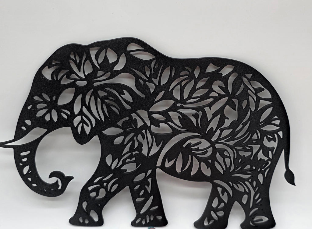 3D Wanddecoratie Olifant – Stijlvolle Botanische Muurkunst