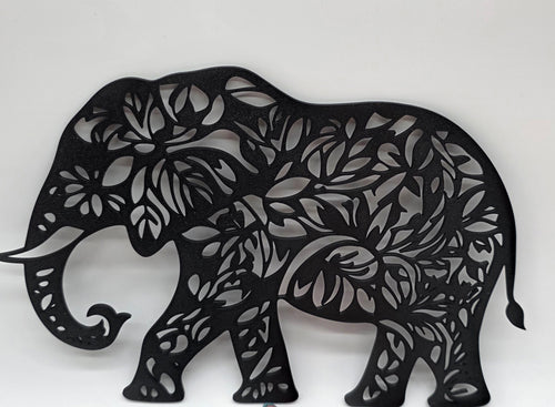 3D Wanddecoratie Olifant – Stijlvolle Botanische Muurkunst