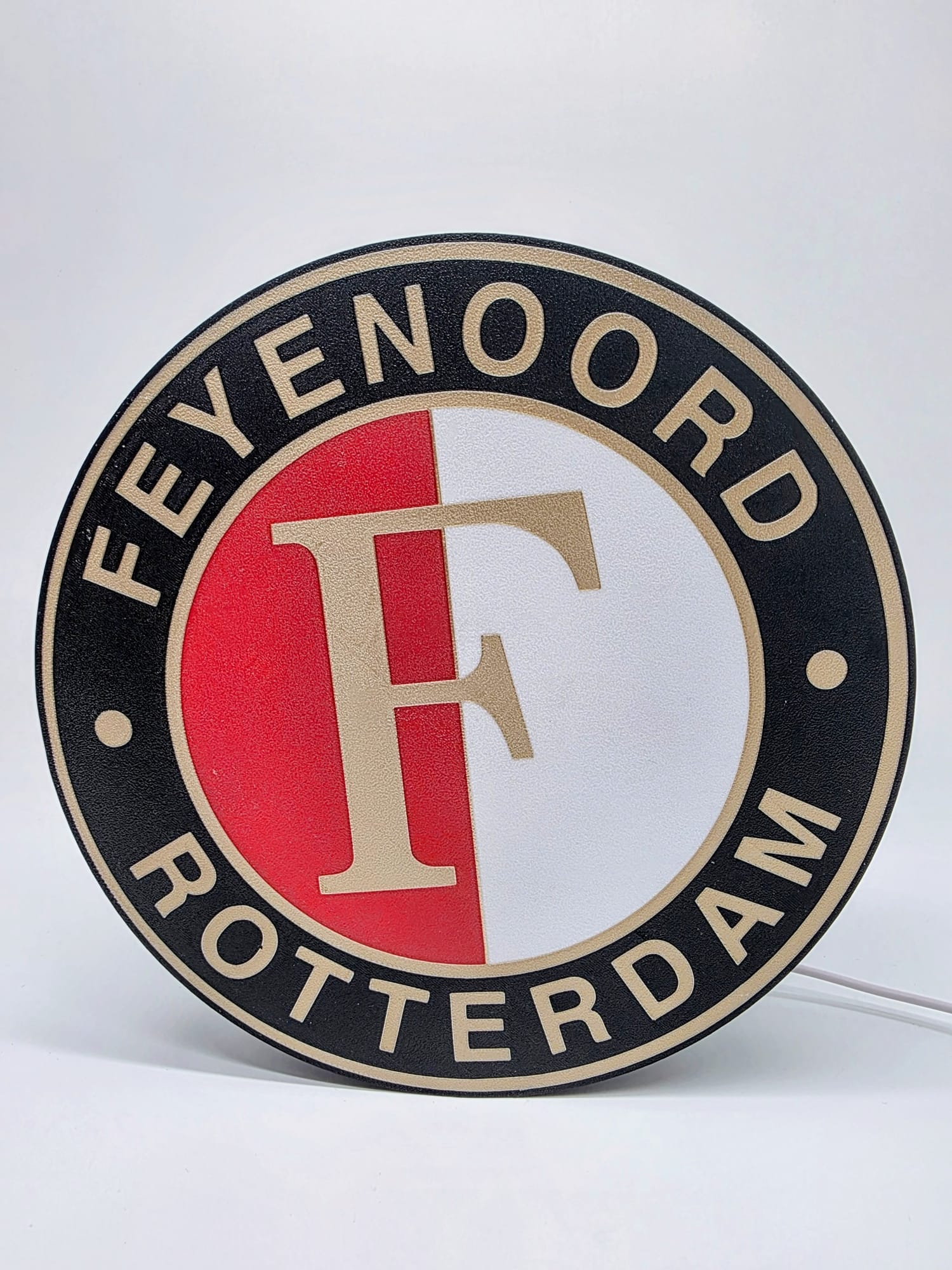 Feyenoord LED Lichtbak – Classic Logo Edition (Ø 21,5 cm)