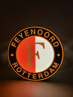 Feyenoord LED Lichtbak – Classic Logo Edition (Ø 21,5 cm)