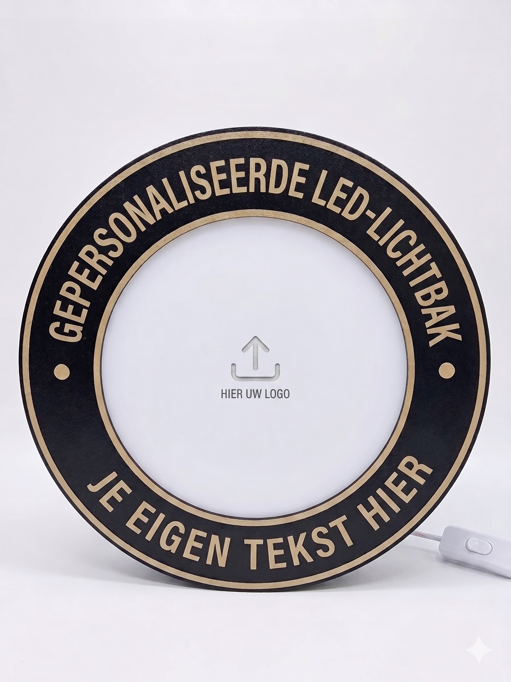 Gepersonaliseerde LED Lichtbak – Ontwerp Je Eigen Eyecatcher (Ø 21,5 cm)