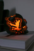 Magma Rock Sfeerlamp – Industrieel & Vurig Design