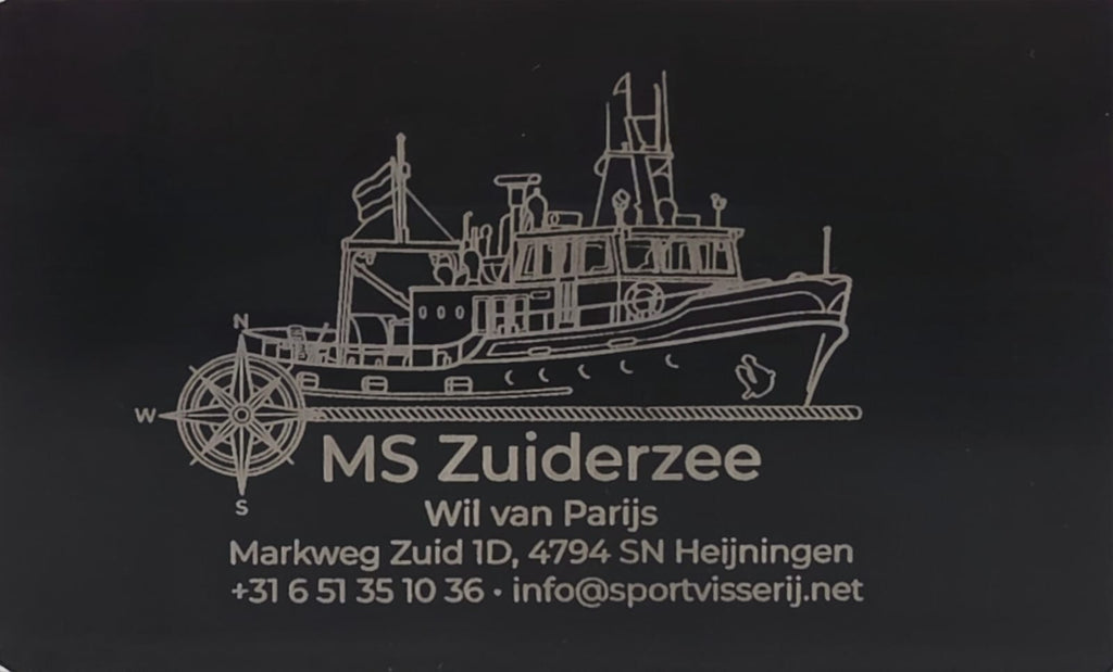 Gegraveerd Aluminium Visitekaartje - Custom Design