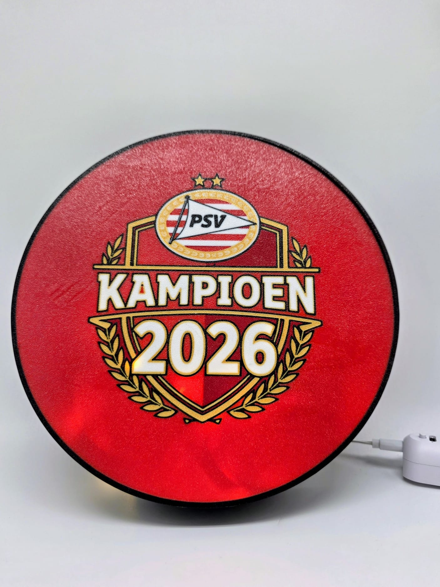 PSV LED Lichtbak – Kampioen 2026 Edition (Ø 21,5 cm)